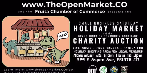 Small Business Saturday Holiday Market and GJ Food Bank Charity Auction