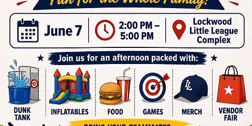 Lockwood Little League~ End of season party! 