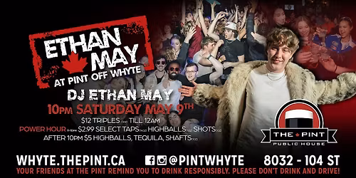 ETHAN MAY @ The Pint Whyte Ave