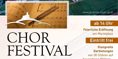 Chorfestival 2026 in St. Anna am Aigen