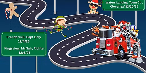 GVFD Santa Tour 2025 - Milestone, Gibbs, Sally Ride area