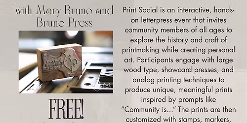 Bruno Press Print Social: History Is...