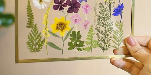 Pressed Floral Glass Frame Workshop
