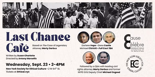 Cause Celebre Productions: Last Chance Caf\u00e9