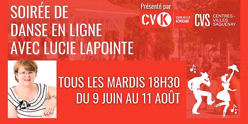 Soirée de danse en ligne