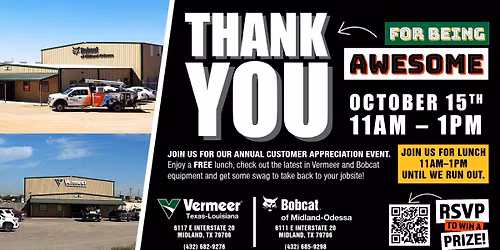 Bobcat of Midland-Odessa Customer Appreciation