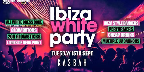 Ibiza White Party | Coventry Freshers 2026