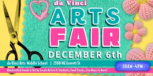 Annual Arts Fair Da Vinci Community Event and Winter Sale
