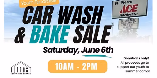 Car Wash & Bake Sale- Youth Fundraiser