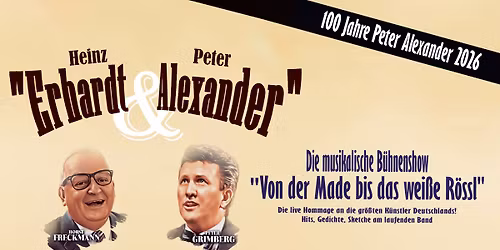 Jubil\u00e4umsshow zum 100. Geburtstag Peter Alexander