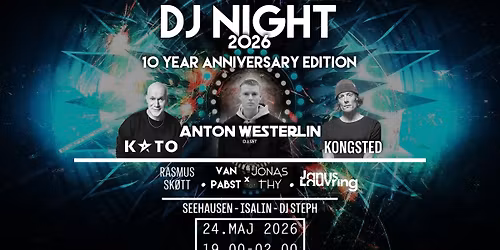 DJ NIGHT 2026 x 10 YEAR ANNIVERSARY