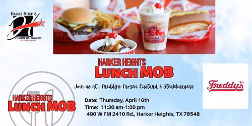 April Lunch MOB - Freddy's Frozen Custard & Steakburgers