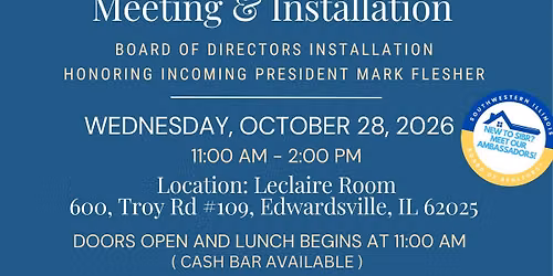 2026 Annual Membership Meeting & Installation