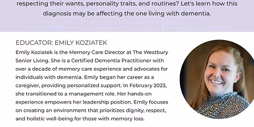 Education Series: The Journey of Dementia From Their Perspective\u200b