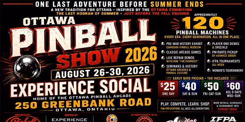 Ottawa Pinball Show 2026