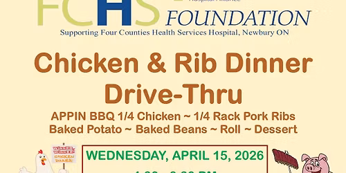 Chicken & Rib Drive-Thru Dinner for FCHS Foundation