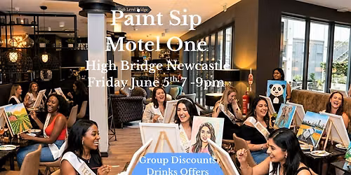 Paint Sip Motel One Newcastle