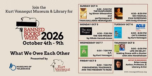 Banned Books Week at Kurt Vonnegut Museum & LIbrary