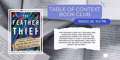 Table of Context Book Club