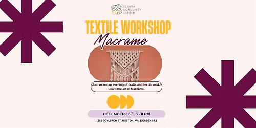 Textile Workshop - Macrame Plant Holders