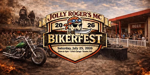 Jolly Roger's MC Bikerfest 2026 - Tacoma Custom Motorcycle Show & Festival
