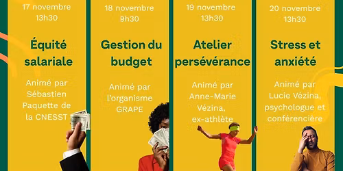 Semaine \u00ab Je prends soin de ma recherche d'emploi \u00bb