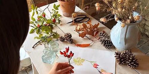 Paint & sip autumnal watercolour workshop at Fulham Palace