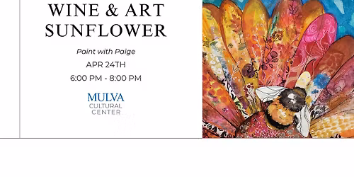 Wine and Art \u2013 Paint with Paige: Sunflower