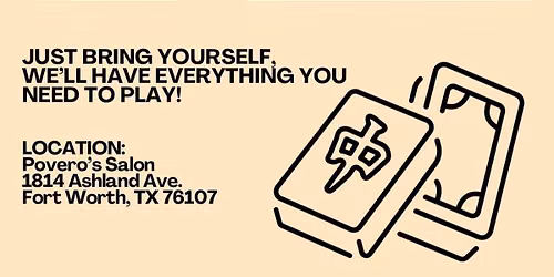 Let's Play Mahjong! Game night.