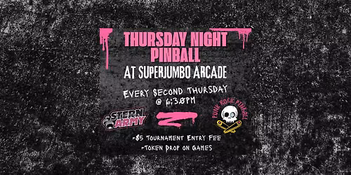 Thursday Night Pinball at Superjumbo Arcade