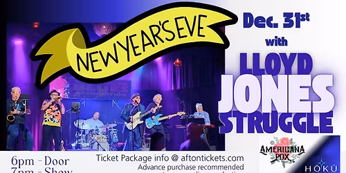 The Lloyd Jones Struggle-New Year's Eve (on East Coast time!)