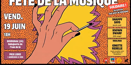 F\u00eate de la musique solidaire - Cie Virus, Snappy Days, Known Dwarf @BOURGNAC (24)