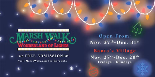Wonderland of Lights on the MarshWalk!