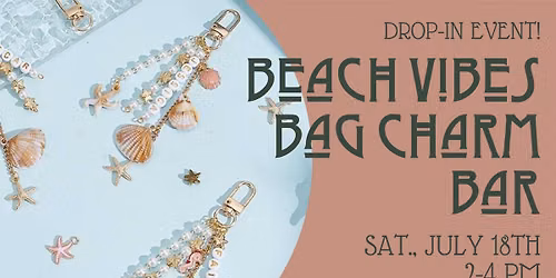 Beach Vibes Bag Charm Bar
