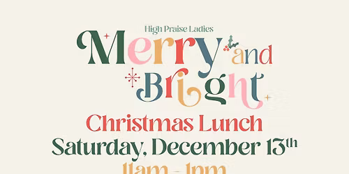 Merry & Bright Ladies Christmas Lunch