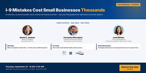 I-9 Mistakes Cost Small Businesses Thousands \u2014 Free Owner Workshop