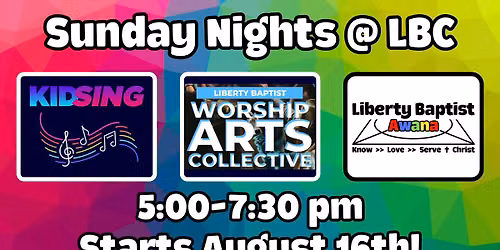 Sunday Night Kids and Youth Kickoff!