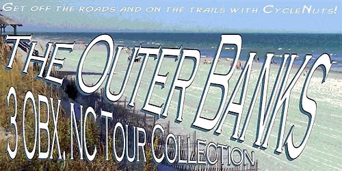 The Outer Banks Smart-guided Selfie Cycle Tour Collection - 3 OBX, NC Tours