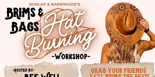 Hat or Tote Burning \ud83d\udd25 DIY Workshop at Bee Well Cafe 