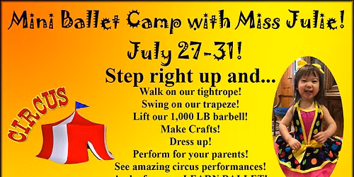 Under the Big Top -- Ballet Circus Camp