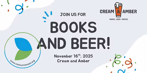 Books and Beers Give Back at Cream & Amber