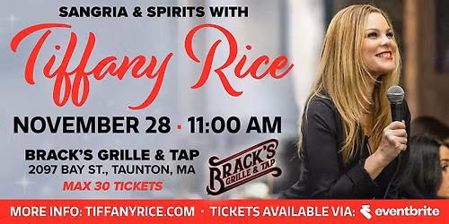 Sangria and Spirits with Tiffany Rice