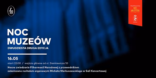 Noc Muze\u00f3w 2026 w Filharmonii Narodowej