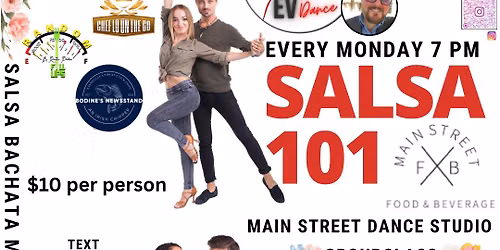 Salsa 101: Intro Level Latin Social Dancing - June 2026