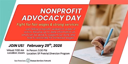 Nonprofit Advocacy Day: Fight for Fair Wages & Services (In Person)