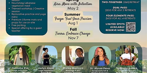 2026 YOGA RETREAT SERIES Move with the Elements