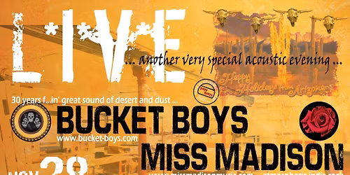 A very special acoustic evening - Bucket Boys & Miss Madison live - Alte Polsterei, M\u00f6nchengladbach