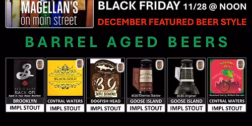 Black Friday Barrel Aged Imperial Stouts