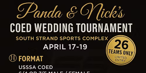 Amanda Presker and Nick Velotti Wedding tournament