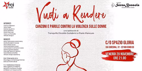 Vuoti a rendere - Teatro e Musica contro la violenza sulle donne